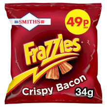 Smiths Frazzles Crispy Crisps 34g (Pack of 30)