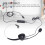 Cuffie cablate monaurali USB-A a USB-C con jack da 3,5 mm nere 4