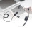 Cuffie cablate monaurali USB-A a USB-C con jack da 3,5 mm nere 15