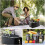 (Black) Foldable Picnic Basket Insulated Picnic Basket 4
