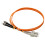 kenable OM2 Orange Fibre Optic ST SC 50 125 Duplex MM Patch LSZH Cable 1m 2