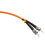 kenable OM2 Orange Fibre Optic ST SC 50 125 Duplex MM Patch LSZH Cable 1m 4