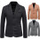 (XL,Dark Grey)Men's Suit Jacket Slim Sports Solid Color Suit Jacket 2