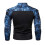 (XXL,blue)Men's Half Zip Pullover Long Sleeve Camo Army Sweatshirt 3