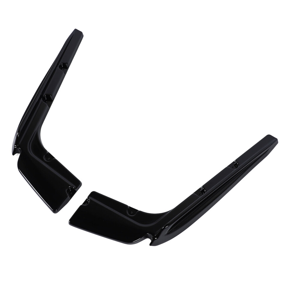 Glossy Rear Bumper Lip Spoiler Pair Black 7055741245619