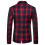 (M,red)Men's single-breasted two-button casual blazer 3
