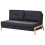 Beliani Sofa Bed 2 Seater EDLAND Fabric Black 6