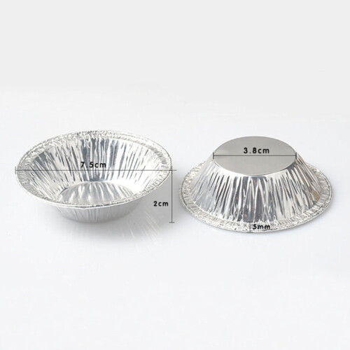 Minkissy250PCS Ταψιά για Μάφιν από Αλουμινόχαρτο Ασημί για Πάρτι Επετείου 1