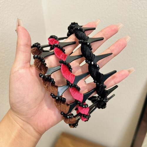 Tiara vintage de pérolas para crânio alto 2