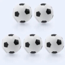 Football-Shaped Cabinet Knobs ABS 5-Pack Black