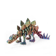 3D-geprinte Stegosaurus-beeldje met beweegbare gewrichten (1 stuk)