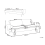 Beliani Sofa Bed 3 Seater VETTRE Velvet Off-White 3