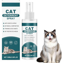 Cat Deterrent Spray,Natural Cat Repellent Outdoor,Effective Anti Scratch Furniture Protector,Safe Cat Spray Natural Safe Pet Training Aid