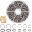 304 Rustfritt stål splittringer 5-8 mm ytterdiameter for smykkelaging 1