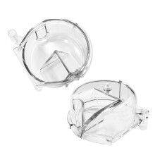 Lot de 2 couvercles transparents pour moulins à café, compatibles avec plusieurs modèles
