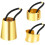 Set van gouden haarmanchetten van legering, 3 maten 1