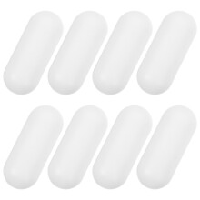 Butoirs de siège de toilette blancs en plastique EVA (lot de 8)