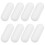 Set van 8 witte toiletbrilbeschermers – EVA-kunststof 1