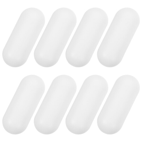 Set van 8 witte toiletbrilbeschermers – EVA-kunststof