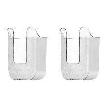 Couvercle de boîte à mouchoirs rectangulaire en plastique transparent