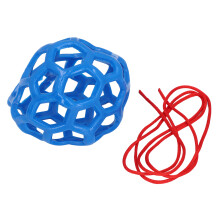Hängendes Gummifütterungsspielzeug 15cm Weiche Leckerli-Ball Blau für Zuhause & Hof