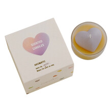 Bougie parfumée en forme de cœur, décoration romantique, 1 paquet