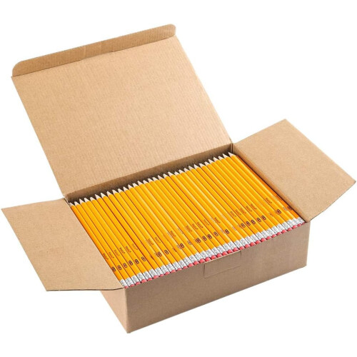 HB #2 Träpennor Gula Förvässade 320-pack