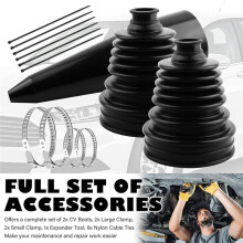 2PCS CV Boot Repair Kit with Expander Tool and Clamps,Silicone CV Axle Boot Repair Kit for 2.32In 2.86In 3.46In Calibers
