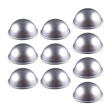 10er-Pack halbrunde Kuchenformen, Aluminiumlegierung