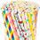 180 Papierstrohhalme, 9 Muster, 19,8 cm 1
