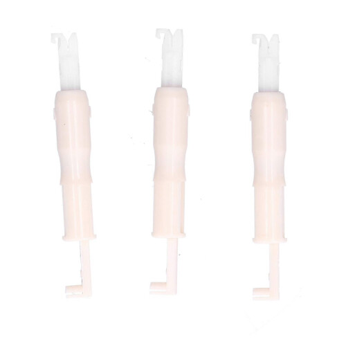 (As show, One size) 3pcs Automatic Plastic Needle Threaders for Household Sewing Machines