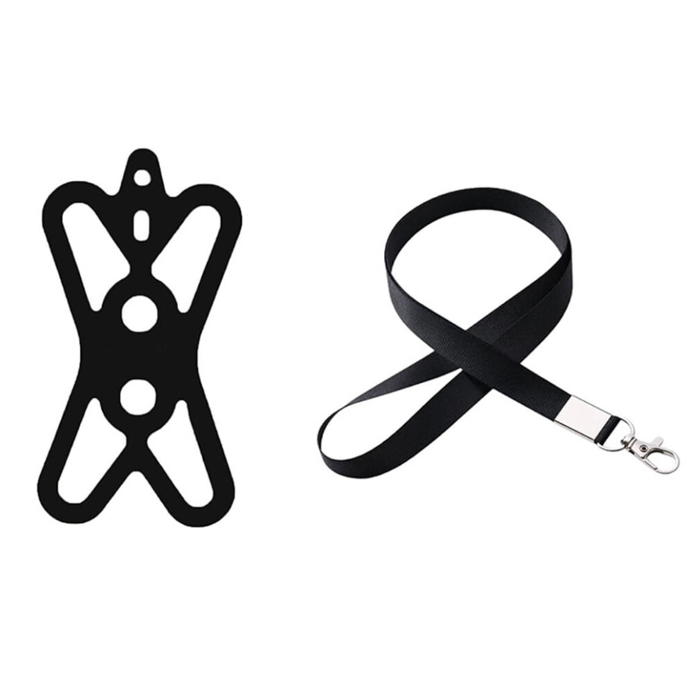 Strong Buckles Phone Neck Cord Soft Silicone Mobile Lanyard Easy Carry Silicone Phone Cord For Hands Frees Convenience 9336866631630