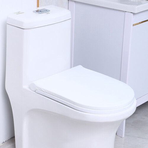 Housse de couvercle de toilette extensible et élastique, lavable, 43 x 58 cm