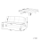 Beliani Sofa Bed 2 Seater EDLAND Boucle Off-White 3