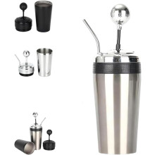 Pahar izolat Racing Style de 20 oz cu mâner pentru schimbătorul de viteze