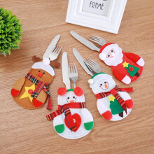 Festival Cutlery Bags For Families Assorted Color Cloth 4Pcs