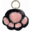 Porte-clés patte de chat en peluche douce rose (1 pièce) 1