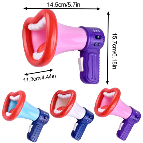 Portable battery-powered megaphone with voice amplification 2