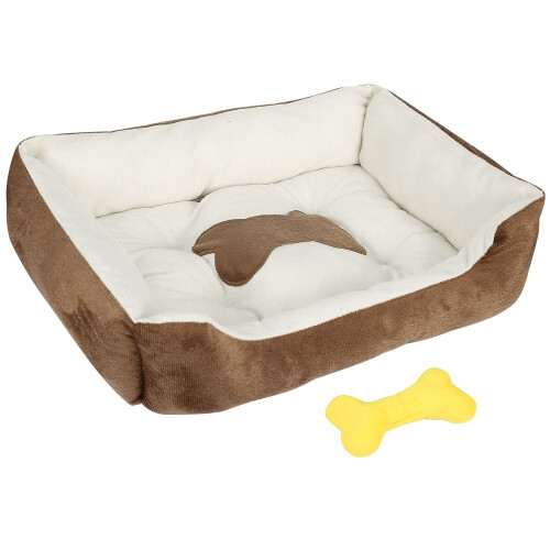 Panier moelleux pour animaux avec base antidérapante – Taille S
