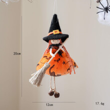 Pandantiv pentru păpușă vrăjitoare de Halloween cu fustă de tifon
