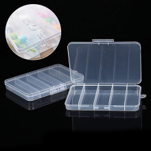 Boîte de rangement transparente en polypropylène pour fourchettes à fruits – 14,8 x 10,6 cm
