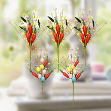 Påskeægsblomsterpinde med lys 5 stk. 15,7 tommer