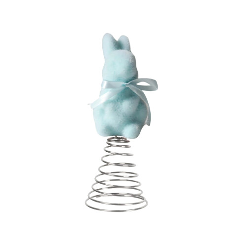 Decorațiune de Paște cu iepuraș plușat și fundă, 19 cm