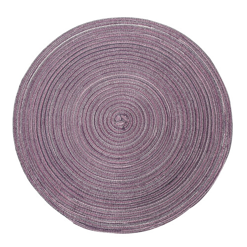 Runde, waschbare Platzsets, helllila, 38 cm (15 Zoll)