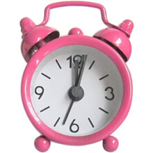 Despertador analógico de metal para decoração de casa 2,4" x 0,7" x