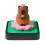 Bloco de notas em formato de escultura de capivara 3D com luz LED. 1