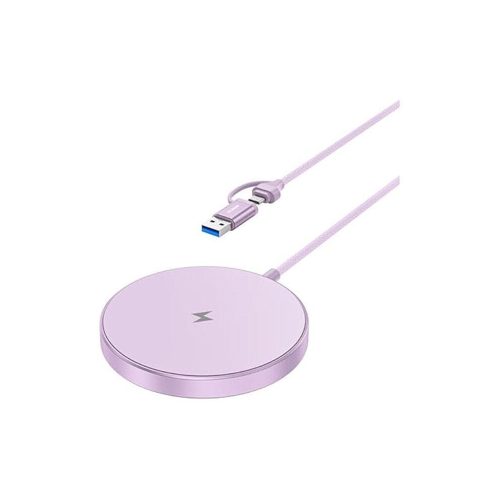 15W Magnetic Wireless Charger, compatible with MagSafe, iPhone 16/15/14/13/12 Series