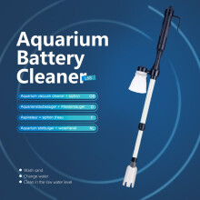 Fish Tank Maintenance Aquarium Battery Operated Dark Blue 1Pcs
