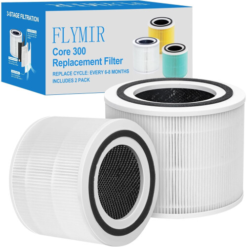 Levoit Core300 vervangingsfilter H13HEPA + koolstof (2 stuks)