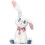 Coelho branco de pelúcia, 40 cm (15,7 polegadas) 1